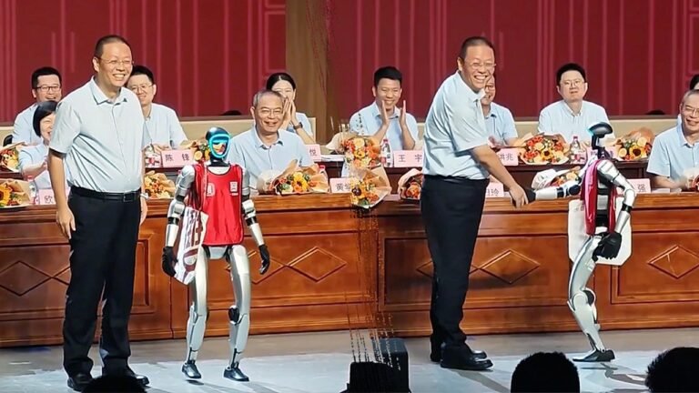 China showcases humanoid robot at graduation amid tech competition with US