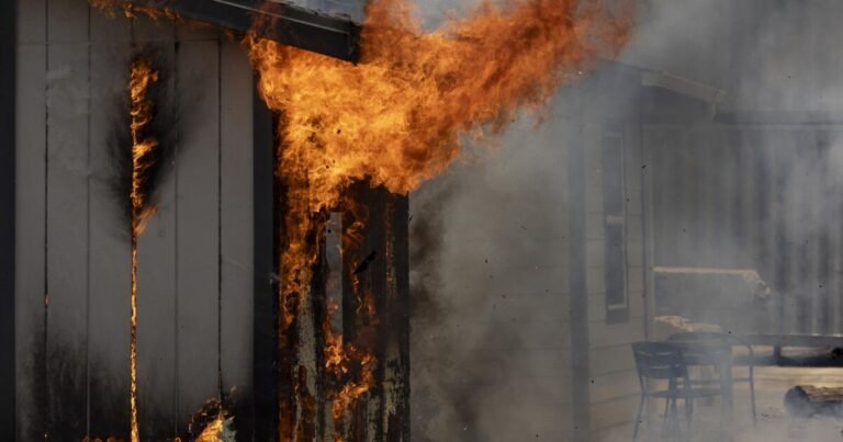 In a test, one home burns, the other is unscathed. A lesson for fire-proofing L.A.?