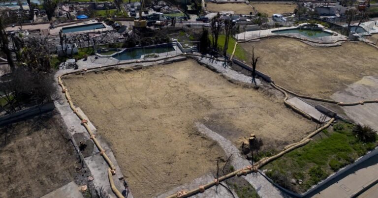 Contributor: Burned lots in L.A. will sit empty for decades unless Congress tweaks the tax code