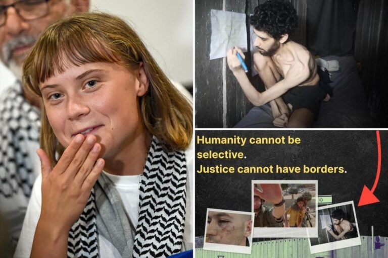 Greta Thunberg used photo of Israel hostage Evyatar David for Palestine Gaza post