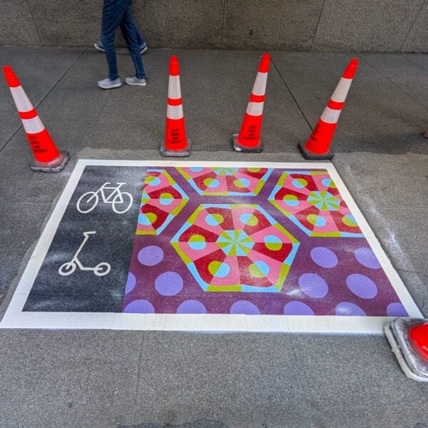Seattle painting more than 200 new bike and scooter ‘corrals’ in new push to keep city’s sidewalks clear