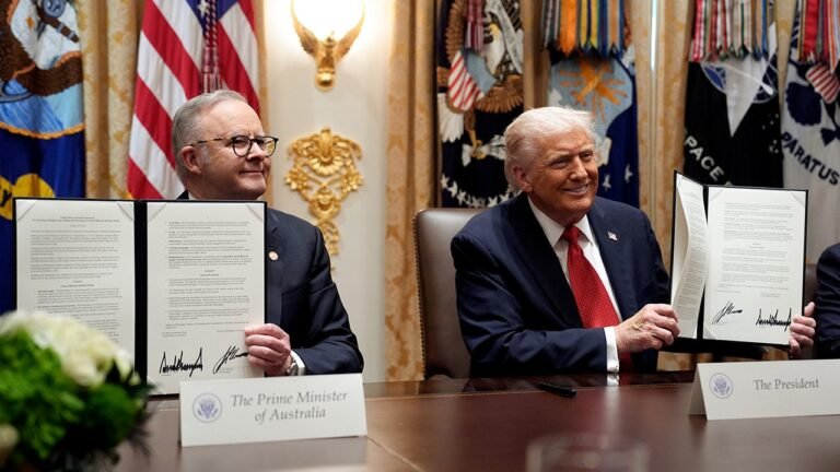 Trump, Albanese sign $8.5B rare earths deal to counter China dependence