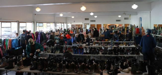 West Seattle Blog… | HAPPENING NOW: West Seattle Ski Swap 2025, day 1