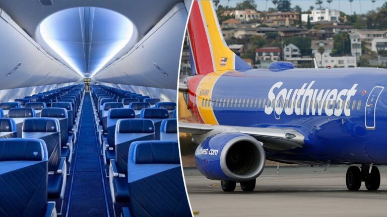 Southwest Airlines unveils new Boeing 737 MAX 8 with premium seats